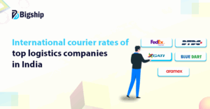 Read more about the article International courier rates of top logistics companies in India